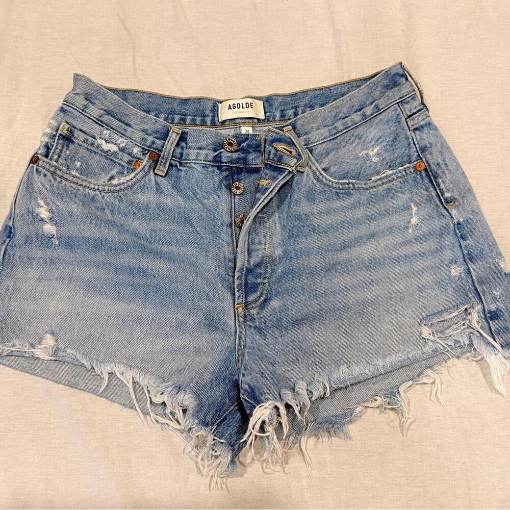 Agolde Parker Vintage Cut Off Denim Shorts Size 29